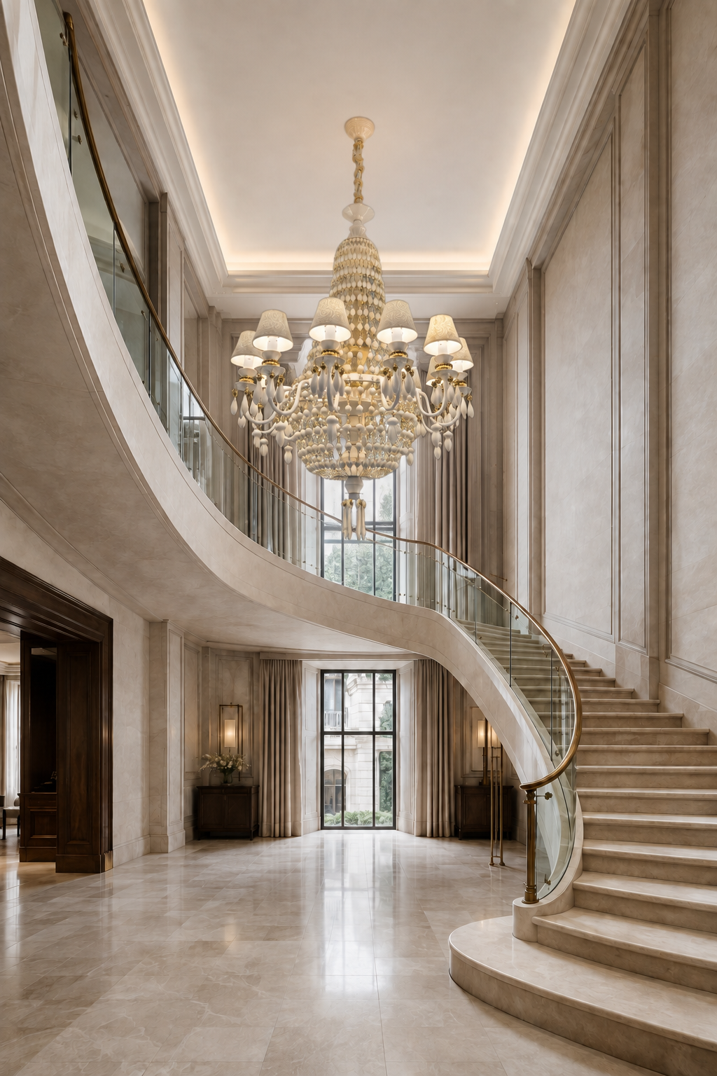 
Ivorelle Ivory Ceramic Beaded Chandelier – Custom Project