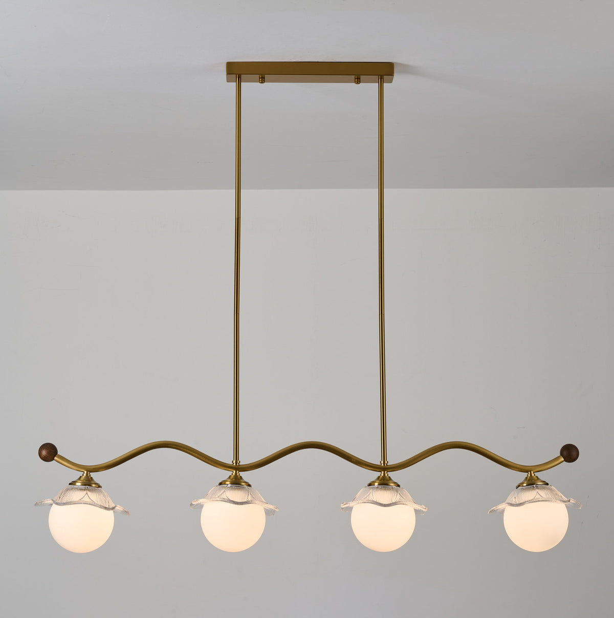 
Mirelune Opal Globe Linear Chandelier
