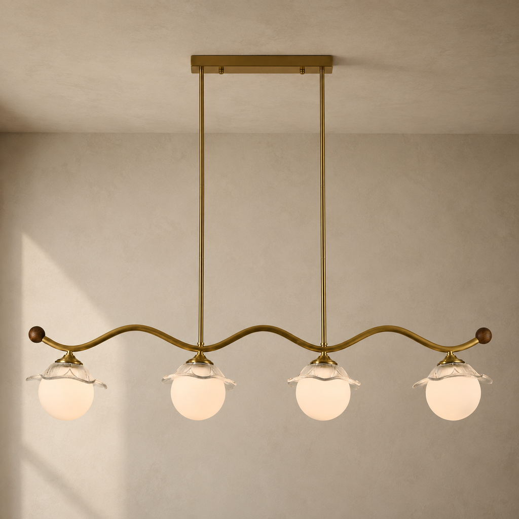 
Mirelune Opal Globe Linear Chandelier