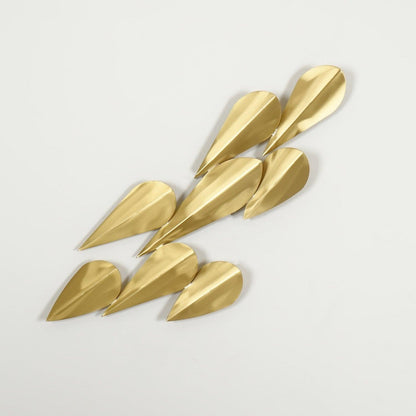 Anodine Brass Leaf LED Wall Art Sconce